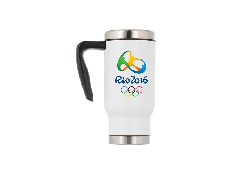Sublimation 17oz Travel Mug w/ Plastic Insert(White)