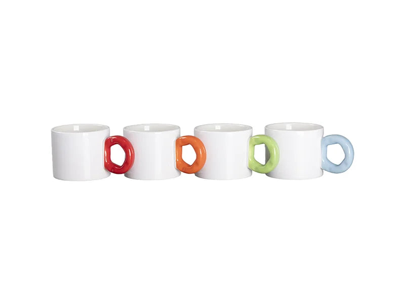 Sublimation 9oz/280ml White Mug with Donut Handle