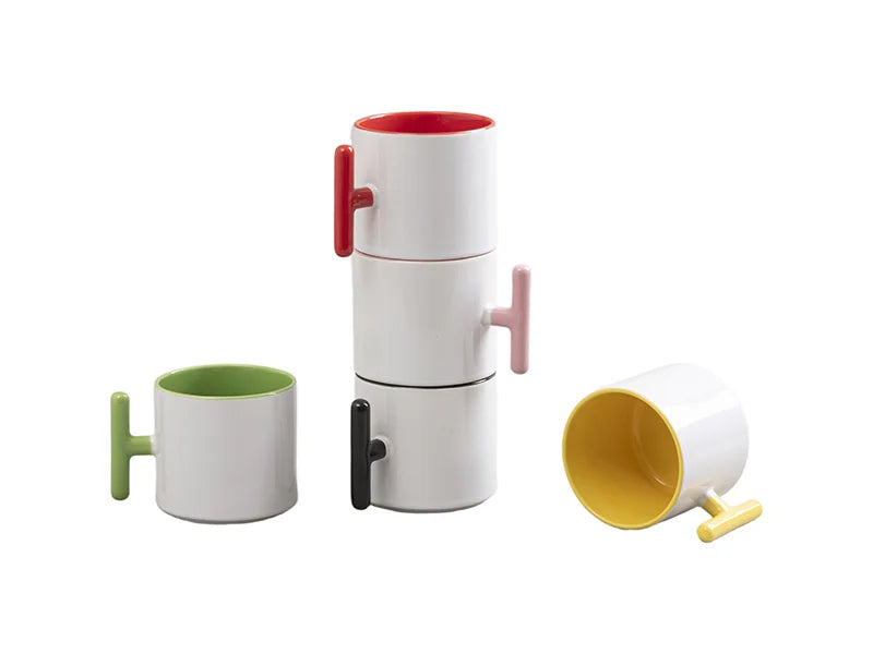 Sublimation 9oz Inner T-Handle Color Mug