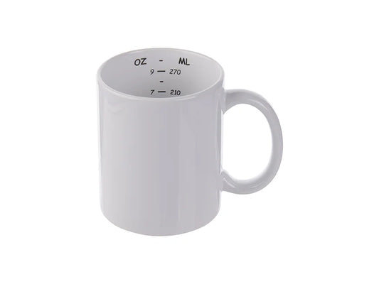 Sublimation 11oz Motto Mug (Measurement)
