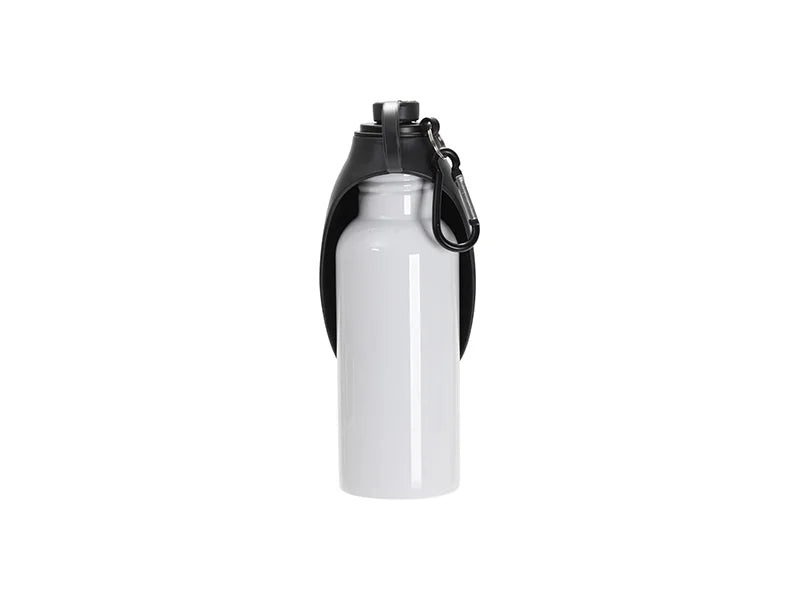 Sublimation Blanks 20oz/600ml White Stainless Steel Portable Pet Water Bottle Dispenser