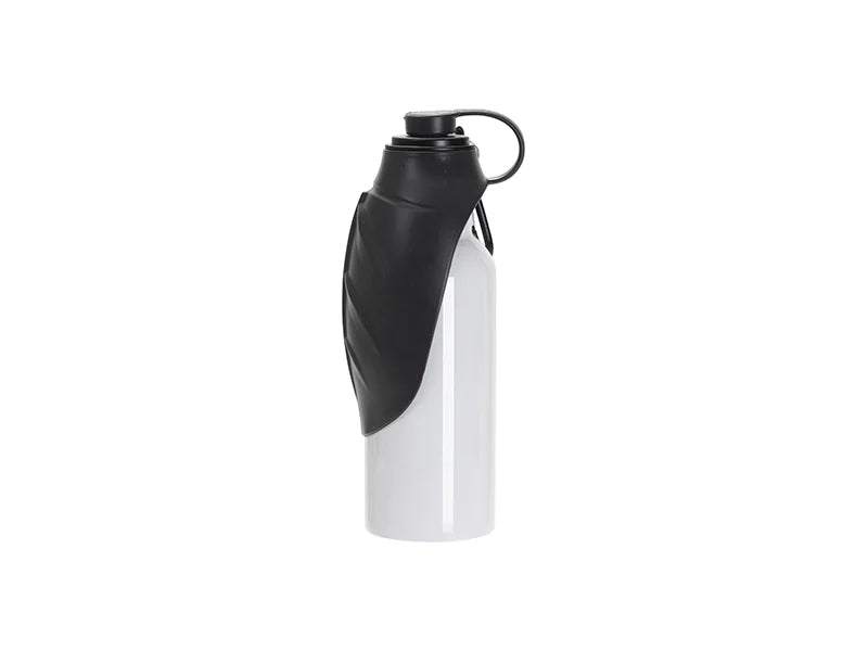 Sublimation Blanks 20oz/600ml White Stainless Steel Portable Pet Water Bottle Dispenser