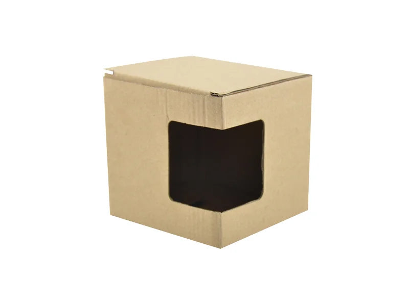 Sublimation 11oz Brown Cardboard Inner Box with Window