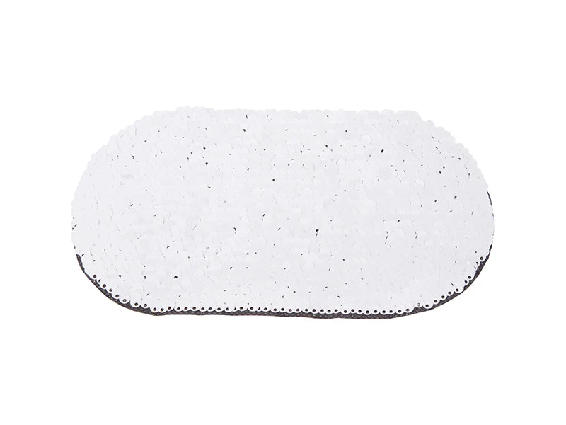 Sublimation Flip Sequins Adhesive (Oval, Gold W/ White)