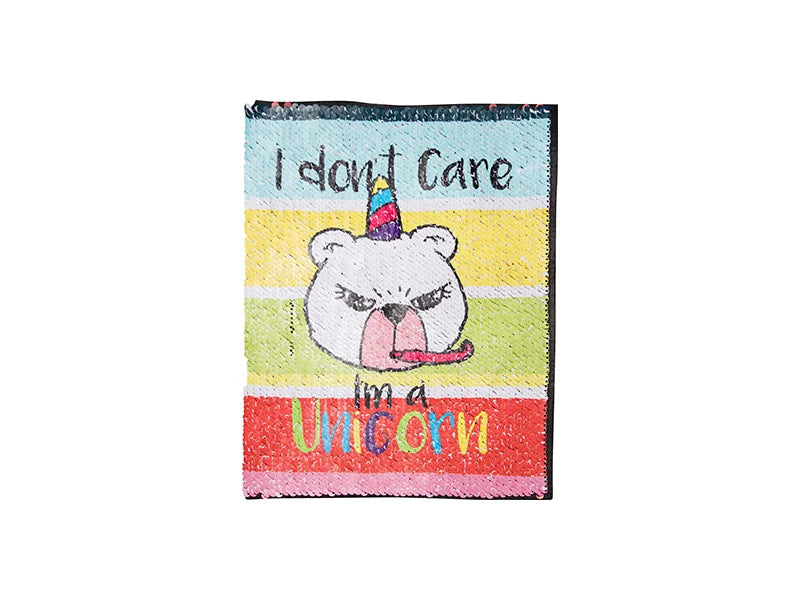 Sublimation 21*28cm Flip Sequins Adhesive (Rectangle, Champagne w/ White)