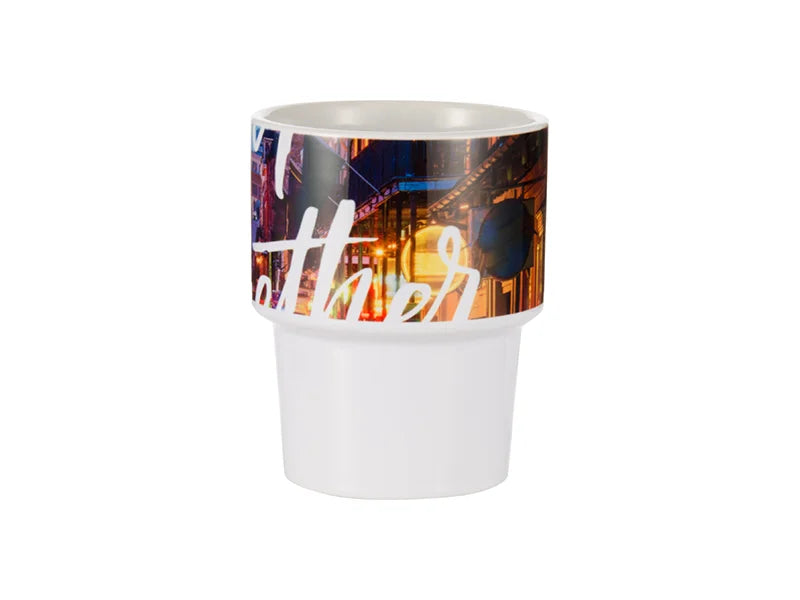 Sublimation 12oz / 360ml Ceramic Stackable Travel Mug