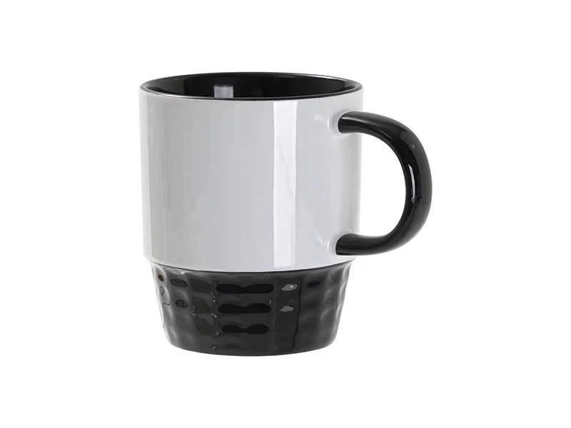 Sublimation Blanks 10oz/300ml Stackable Inner/Handle Color Mug--Black