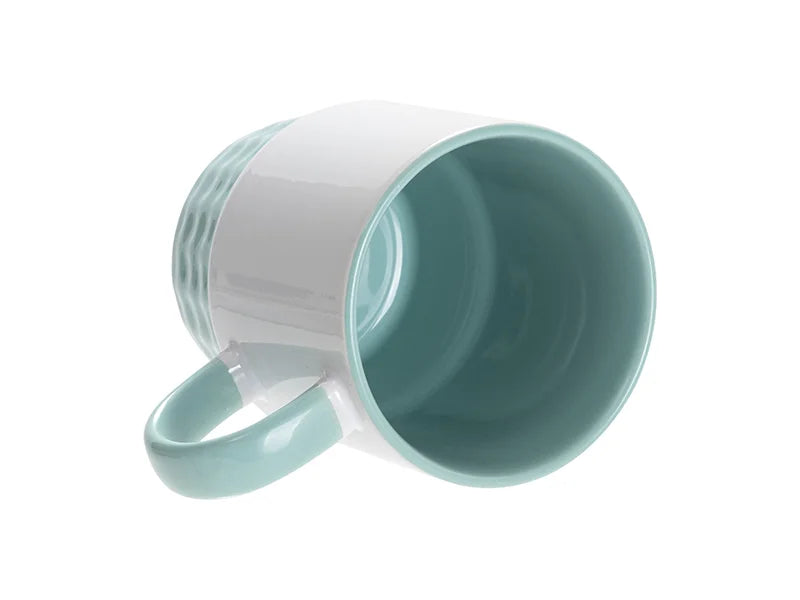 Sublimation Blanks 10oz/300ml Stackable Inner/Handle Color Mug--Mint Green