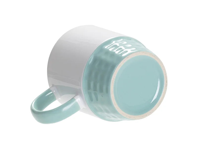Sublimation Blanks 10oz/300ml Stackable Inner/Handle Color Mug--Mint Green