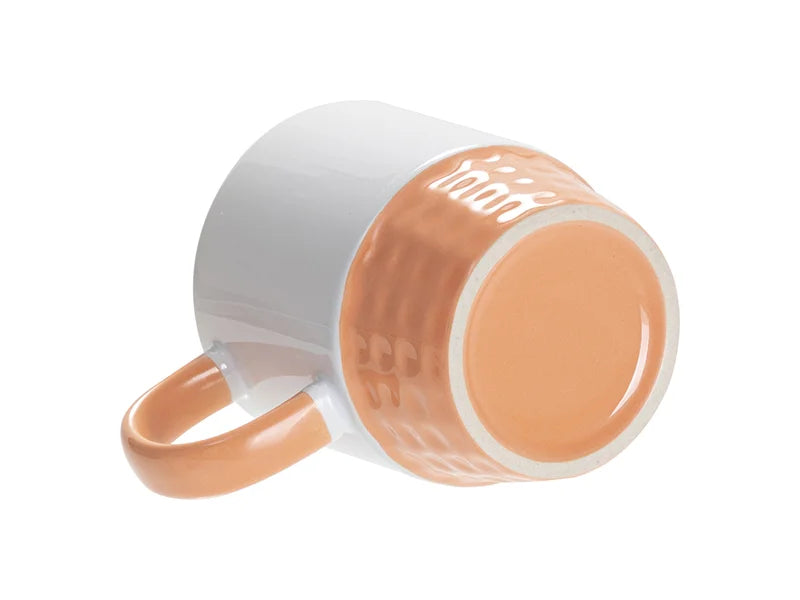 Sublimation Blanks 10oz/300ml Stackable Inner/Handle Color Mug--Orange