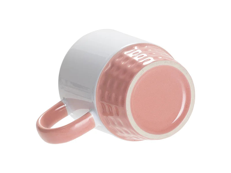 Sublimation Blanks 10oz/300ml Stackable Inner/Handle Color Mug--Pink