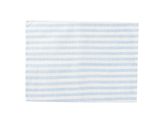 Sublimation Blanks Linen Table Mat(35.5*50cm, Beige and Light Blue Stripe)