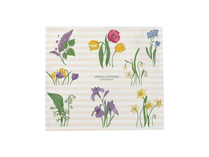 Sublimation Blanks Linen Table Mat(40*45cm, Beige and Light Yellow Stripe)