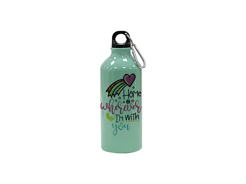 Sublimation Blanks 20oz/600ml Aluminium Water Bottle(Light Green)