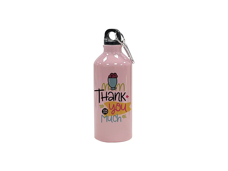 Sublimation Blanks 20oz/600ml Aluminium Water Bottle(Pink)