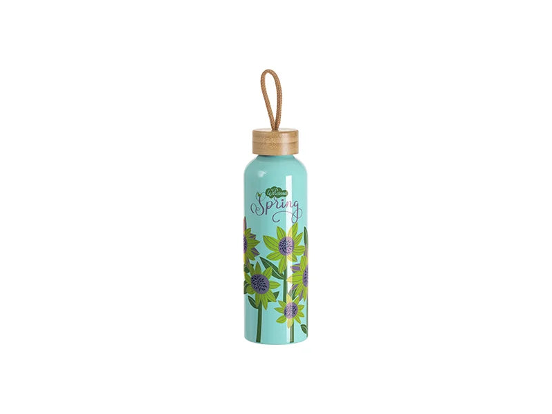 Sublimation Blanks 20oz/600ml Aluminum Water Bottle w/ Bamboo Lid
