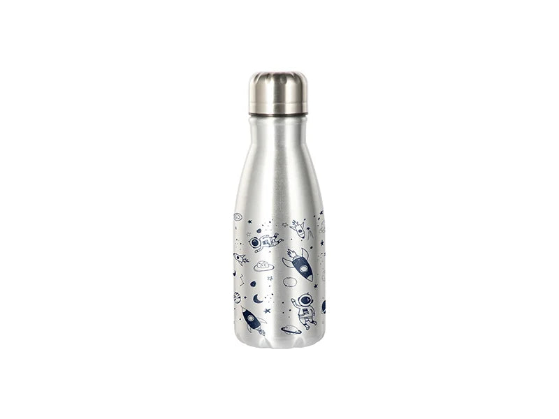 15OZ/450ml Aluminium Cola Shaped Sublimation Sports Water Bottle (Silver).