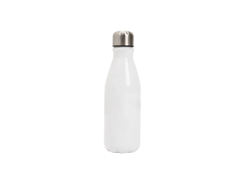 22OZ/650ml Aluminium Cola Shaped Sublimation Sports Water Bottle (White)