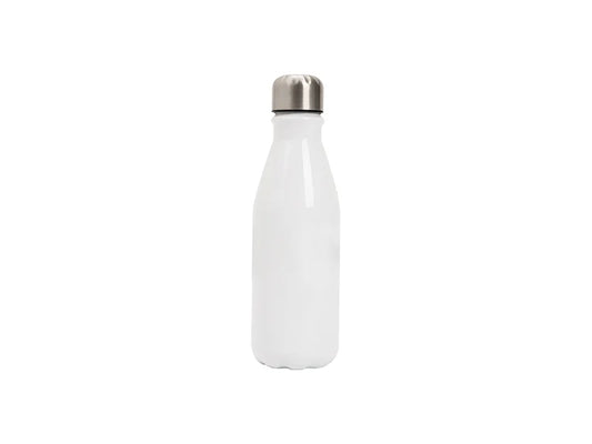 22OZ/650ml Aluminium Cola Shaped Sublimation Sports Water Bottle (White)