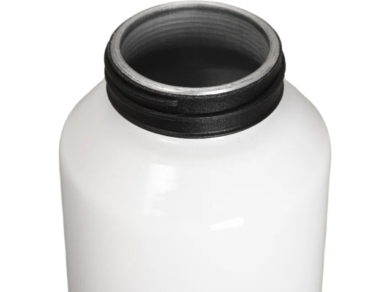 26oz/800ml Sublimation Blanks Skinny Aluminum Bottle with Black Portable Lid (White)