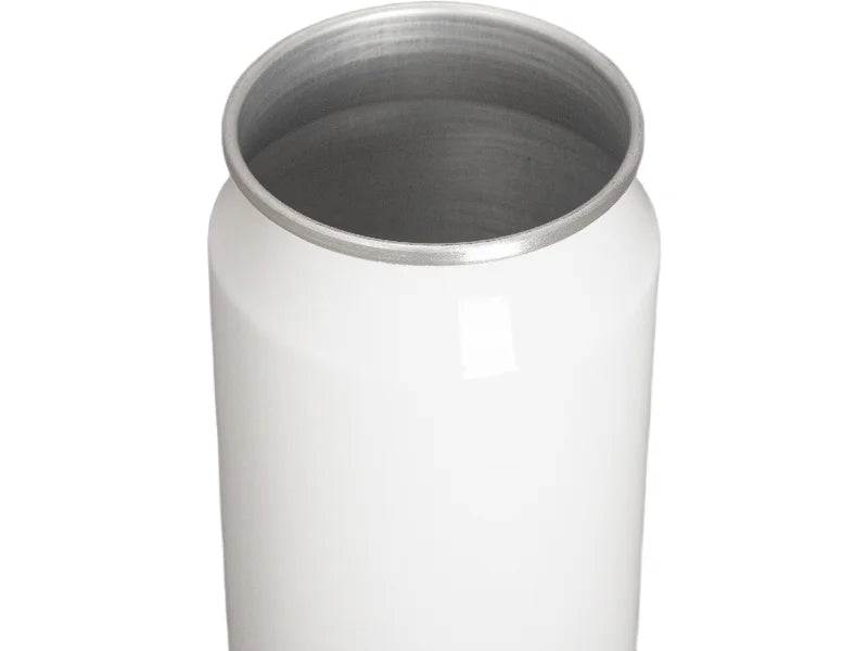 12oz/350ml Sublimation Blanks Aluminum Cola Shape Bottle w/o Lid (White)