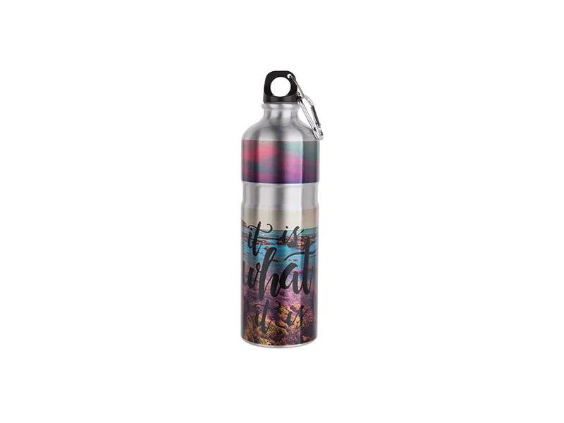 Sublimation 750ml Aluminum Water Bottle (Silver)