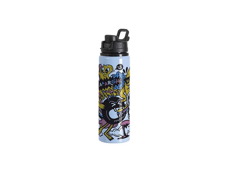 Sublimation Blanks 25oz/750ml Aluminum Water Bottle (Light Blue)