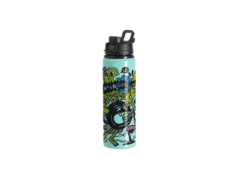 Sublimation Blanks 25oz/750ml Aluminum Water Bottle (Mint Green)