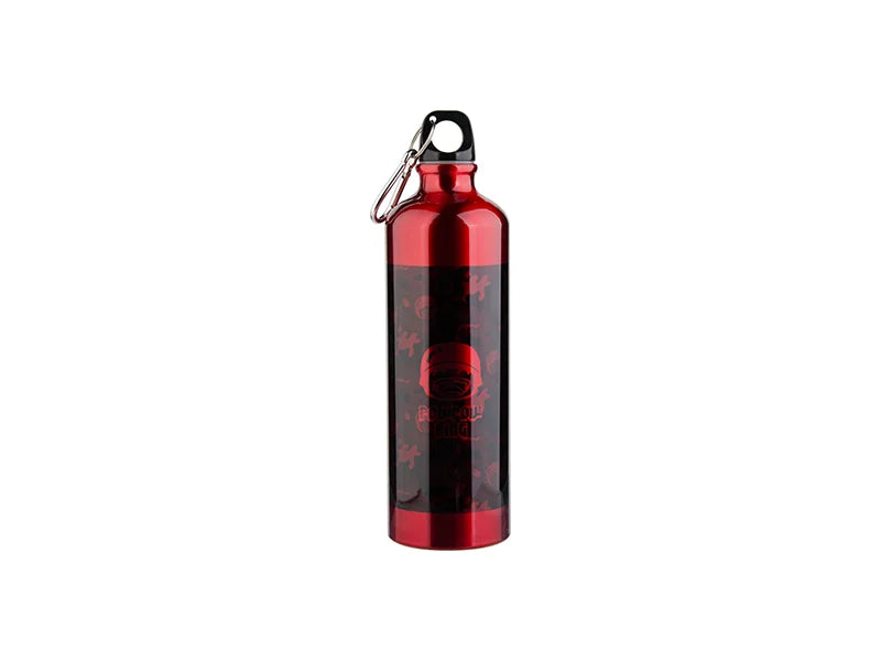 Sublimation 750ml Aluminum Water Bottle - Red