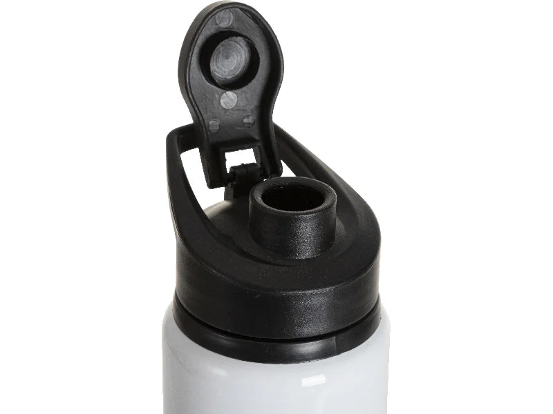 Sublimation Blanks 750ml White Aluminium Bottle w/ Black Portable Flip Lid