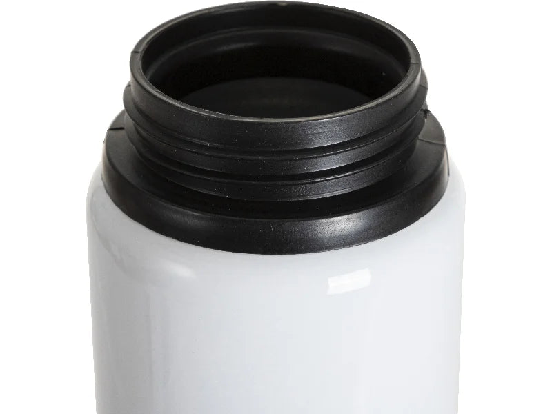 Sublimation Blanks 750ml White Aluminium Bottle w/ Black Portable Flip Lid