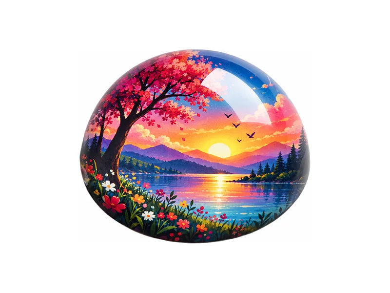 Sublimation Dome Crystal Paperweight φ8cm