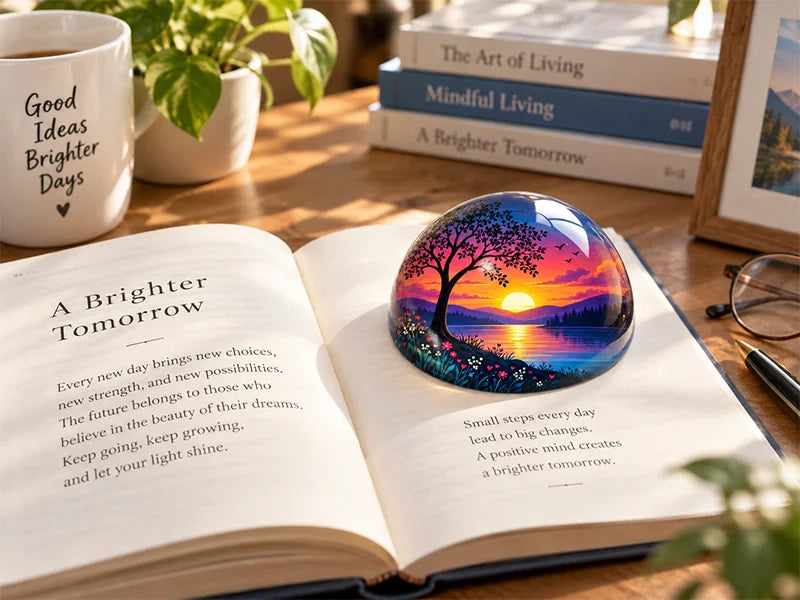 Sublimation Dome Crystal Paperweight φ8cm
