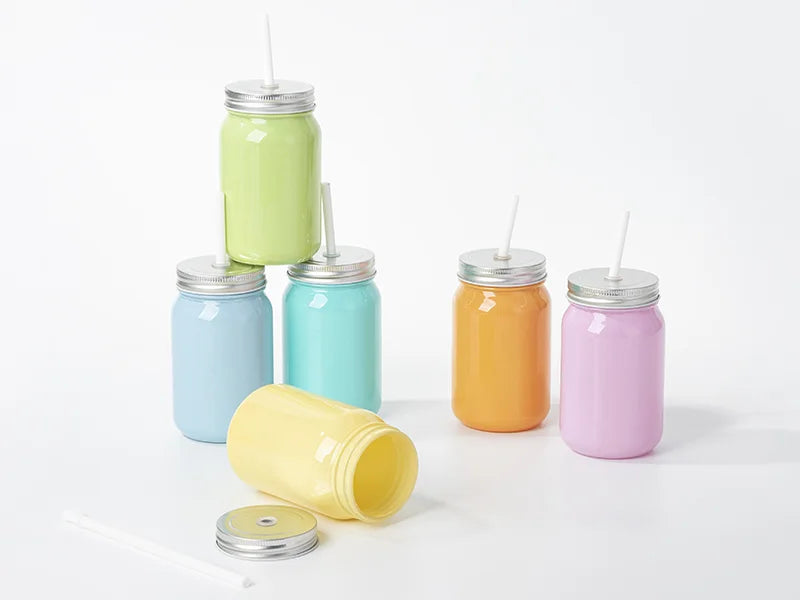 Sublimation Blanks 15oz/450ml Full Color Mason Jar no Handle