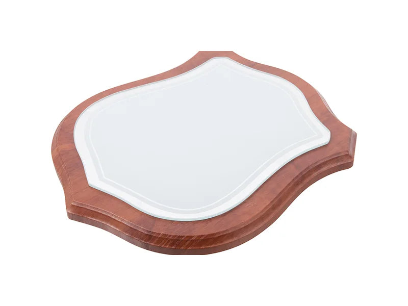 Sublimation Maroon Plaque w/ Glass