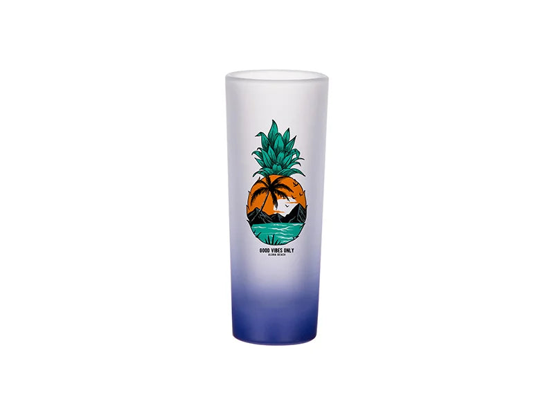 3oz Sublimation Shot Glass (Gradient Color Dark Blue)