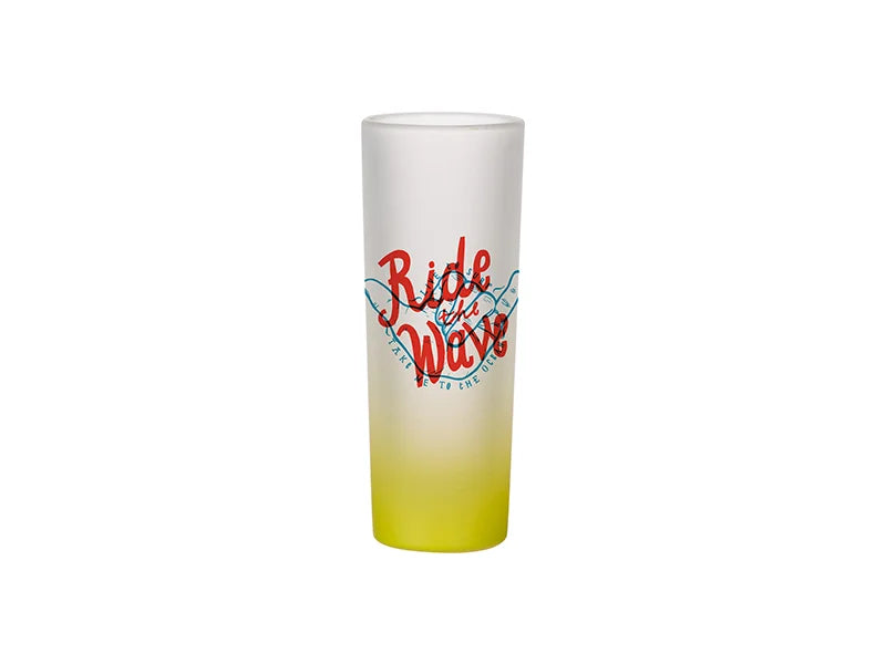 3oz Sublimation Shot Glass (Gradient Color Lemon Yellow)