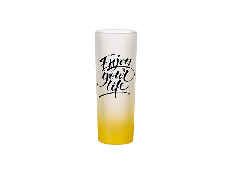 3oz Sublimation Shot Glass (Gradient Color Yellow)