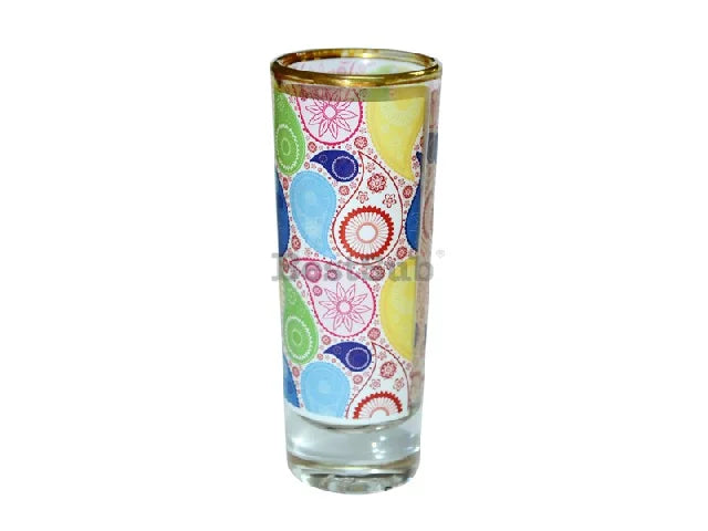 Sublimation 3oz Shot Glass Mug with Gold Rim