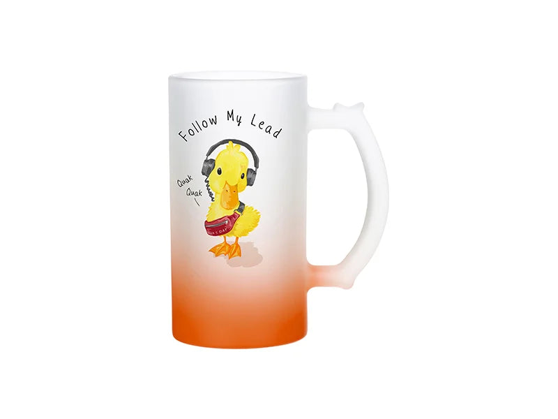 Sublimation 16oz Gradient Glass Beer Mug