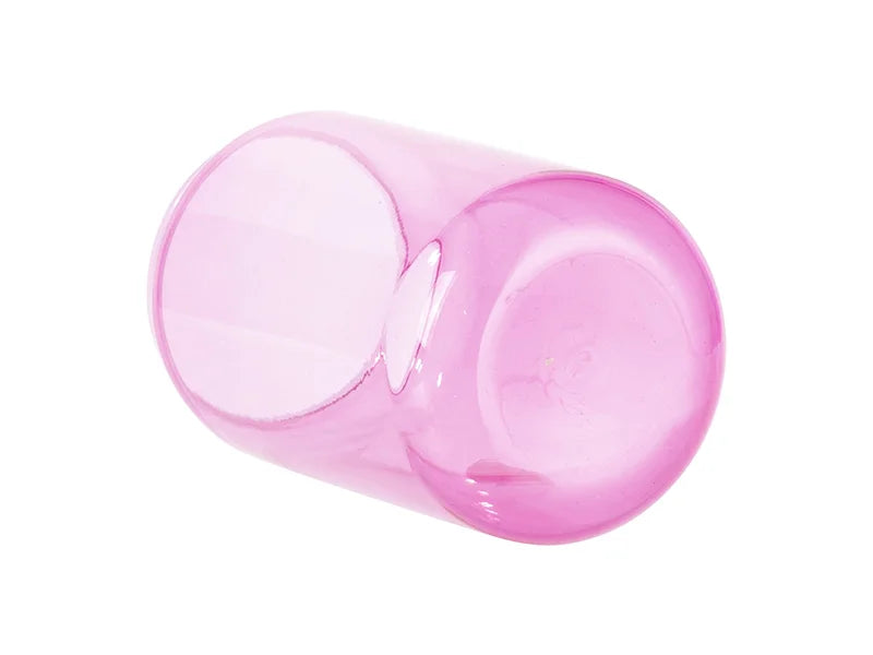 Sublimation Blanks 13oz/400ml Full Color Can Glass Mug with Straw (Purple)