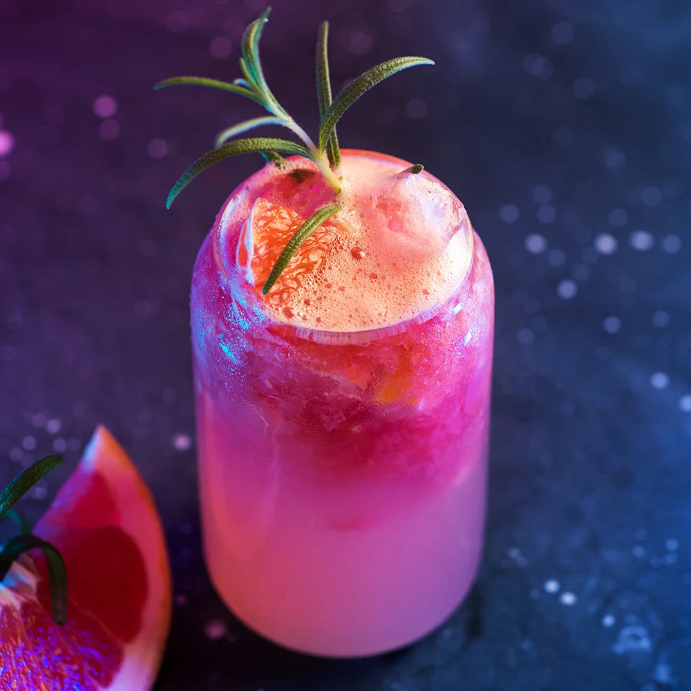 Sublimation Blanks 13oz/400ml Clear Can Glass Mug with bamboo lid & ss straw