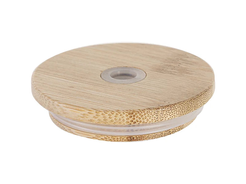 Bamboo Lid with Straw Hole and Silicone Ring Gasket for BN27