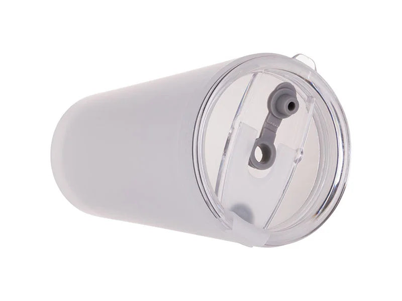 Sublimation 15oz/450ml Glass Tumbler w/ Lid & Straw (Frosted)