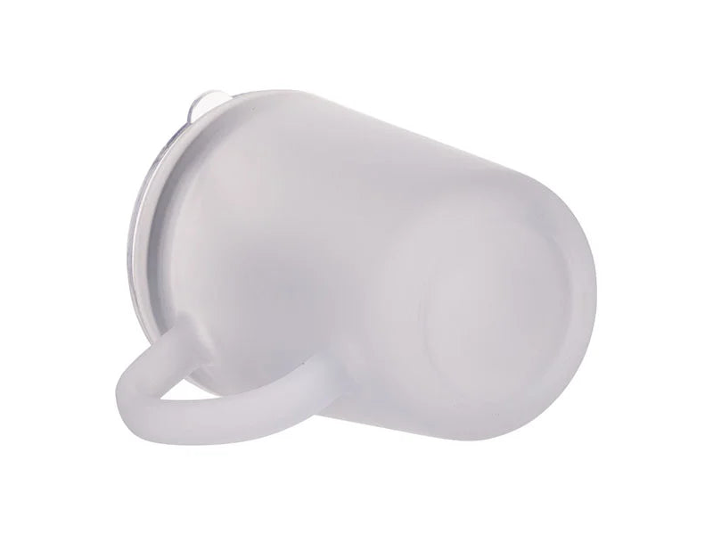 Sublimation 13oz/400ml Glass Mug w/ Lid & Straw (Frosted)