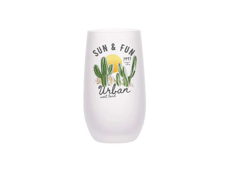 Sublimation 13oz/400ml Stemless Wine Glass (Frosted)