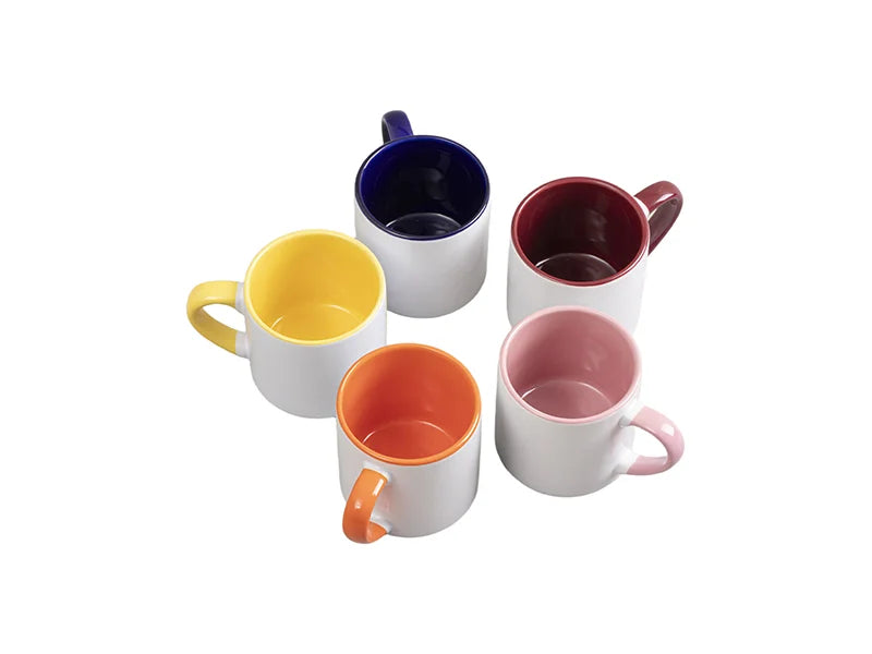 Sublimation 6oz Inner Rim Color Mug (Orange)