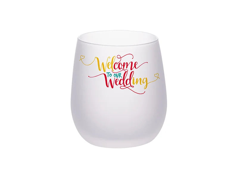 Sublimation 10oz/300ml Stemless Wine Glass (Frosted)