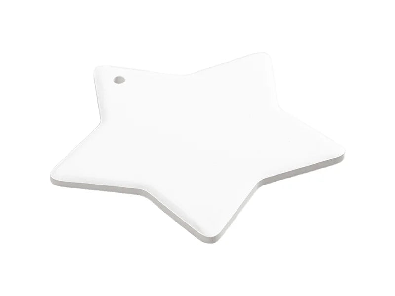 UV Bisque Ceramic Ornament (Star shape,8*8cm)