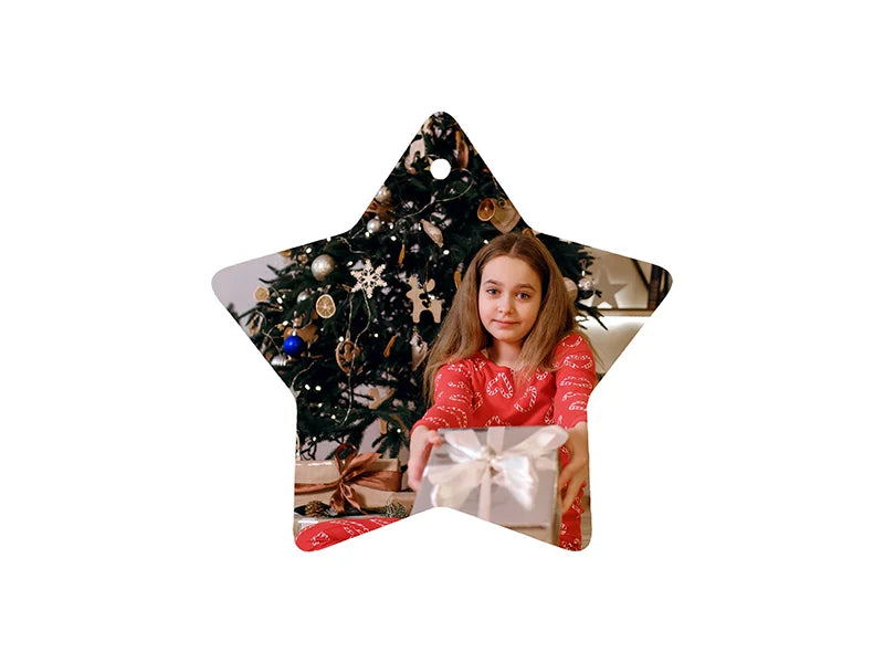 UV Bisque Ceramic Ornament (Star shape,8*8cm)